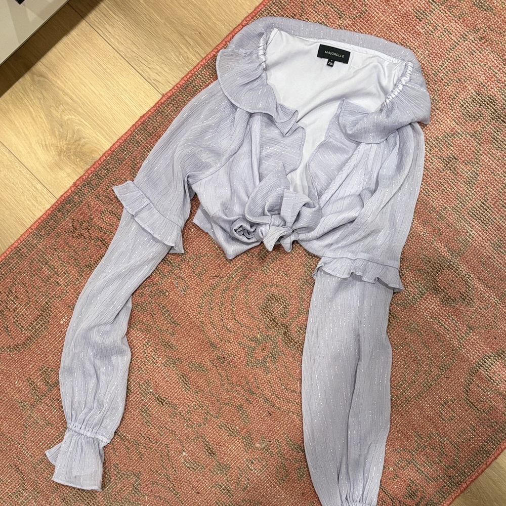 Light Purple Ruffled Blouse